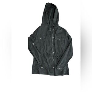 Love Tree Women's Black Hooded Jacket